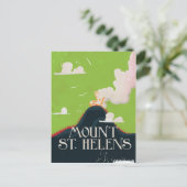 Reisposter vulkaan Mount St. Helens Briefkaart (Staand voorkant)