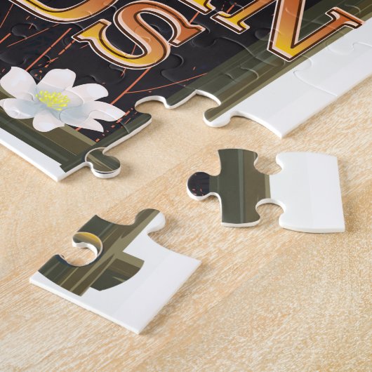 Reisposter Westman Islands IJsland Legpuzzel (Zijkant)