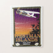 Reisposter Westman Islands IJsland Legpuzzel (Verticaal)