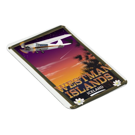 Reisposter Westman Islands IJsland Magneet (Rechterzijde)