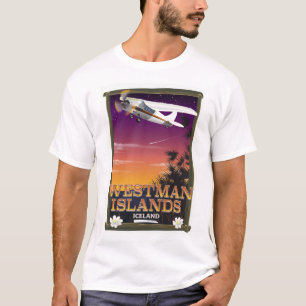 Reisposter Westman Islands IJsland T-shirt