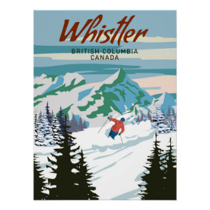 Reisposter Whistler Ski resort  Perfect Poster