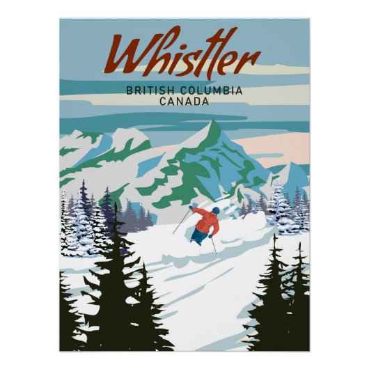 Reisposter Whistler Ski resort  Perfect Poster (Voorkant)