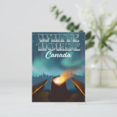 reisposter White Horse Canada Briefkaart (Staand voorkant)