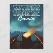 reisposter White Horse Canada Briefkaart (Voorkant)