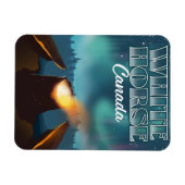 reisposter White Horse Canada Magneet (Horizontaal)