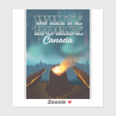 reisposter White Horse Canada Sticker (Vel)