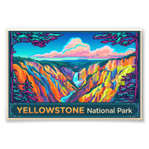 Reisposter Yellowstone National Park
