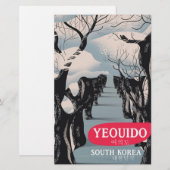 Reisposter Yeouido Zuid-Korea Briefpapier (Voorkant / Achterkant)