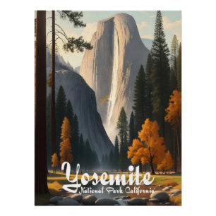 Reisposter Yosemite National Park Californië Perfect Poster