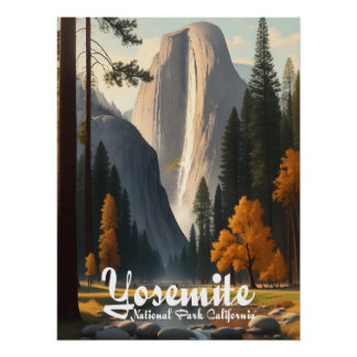 Reisposter Yosemite National Park Californië Perfect Poster