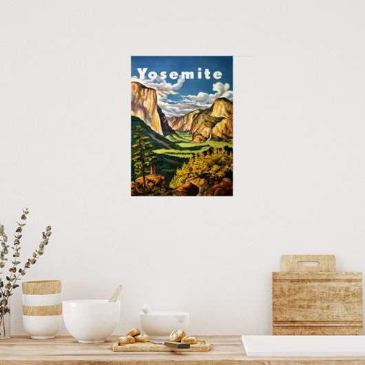 Reisposter Yosemite National Park Poster (Keuken)
