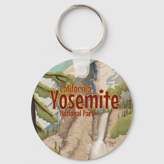 Reisposter Yosemite National Park Sleutelhanger (Voorkant)