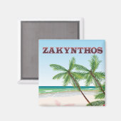 Reisposter Zakynthos Griekenland Magneet (Voorkant / Achterkant)