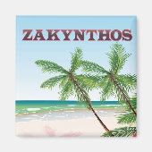 Reisposter Zakynthos Griekenland Magneet (Voorkant)