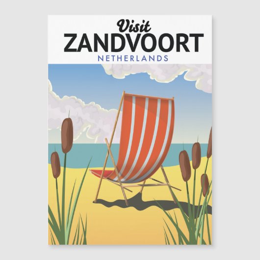 Reisposter Zandvoort Nederland (Voorkant)