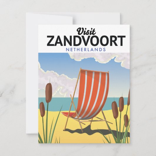 Reisposter Zandvoort Nederland (Voorkant)