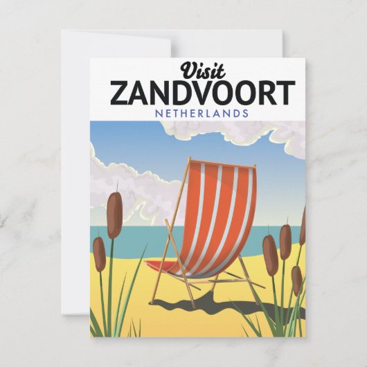 Reisposter Zandvoort Nederland (Achterkant)