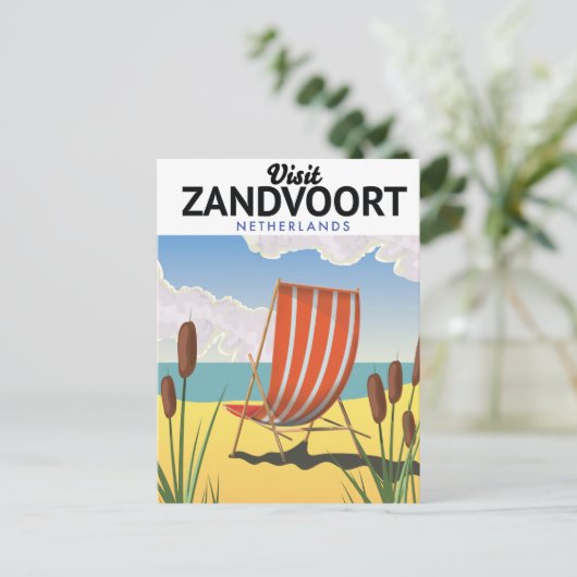 Reisposter Zandvoort Nederland Briefkaart (Staand voorkant)