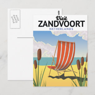 Reisposter Zandvoort Nederland Briefkaart