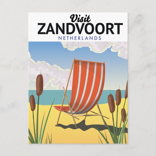Reisposter Zandvoort Nederland Briefkaart (Voorkant)