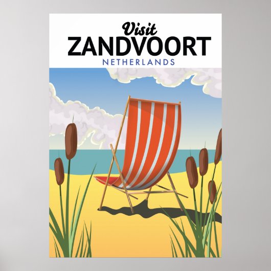 Reisposter Zandvoort Nederland Poster (Voorkant)