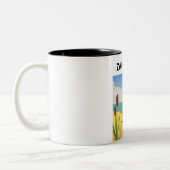 Reisposter Zandvoort Nederland Tweekleurige Koffiemok (Links)