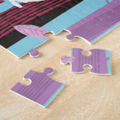 Reisposter Zion, nationaal park Utah. Legpuzzel (Zijkant)