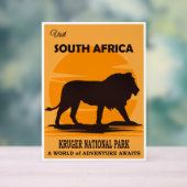 Reisposter Zuid-Afrika Acryl Bord (Neutraal)