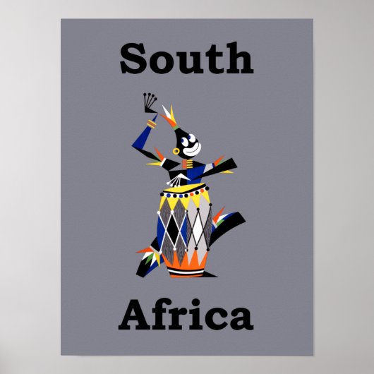 Reisposter Zuid-Afrika Poster (Voorkant)