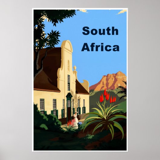 Reisposter Zuid-Afrika Poster (Voorkant)