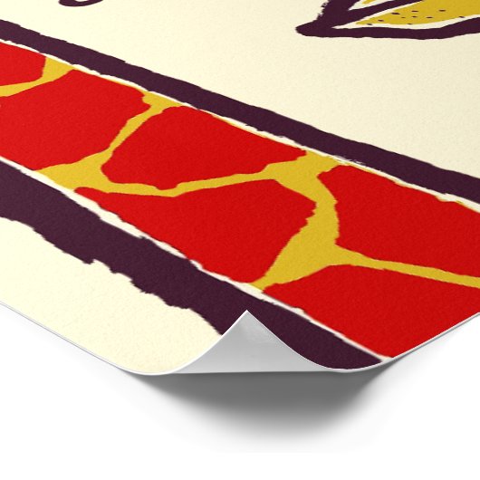 Reisposter Zuid-Afrika Poster (Hoek)