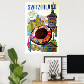 reisposter Zwitserland Poster (Thuiskantoor)