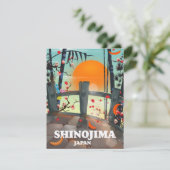 Reisposterkaart van Shinojima (Staand voorkant)