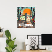 Reisposterkaart van Shinojima Poster (Thuiskantoor)