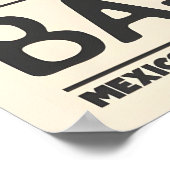 Reisposterprint Baja-kustlijn met surfborden Poster (Hoek)