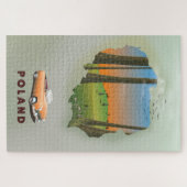 Reisposterprint van Polen met illustraties. Legpuzzel (Horizontaal)