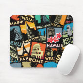 Reisposters retro  Europe azione usa Muismat (Met muis)