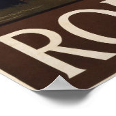 Reispostertrein Parijs Rome Italië Poster (Hoek)