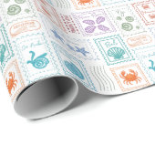 Reispostzegels Cadeaupapier (Rol Hoek)