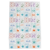 Reispostzegels Medium Cadeauzakje (Achterkant)