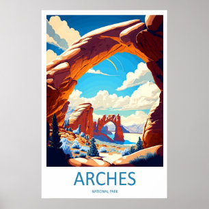 Reisprent Kunst aan de muur Arches National Park A Poster