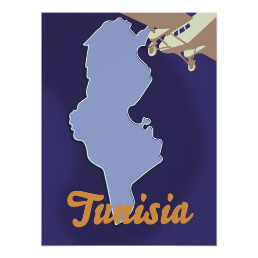 Reisprent Tunesië vintage Perfect Poster (Voorkant)