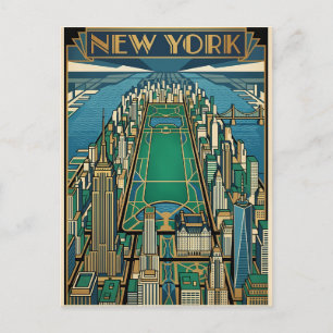 Reisprentbriefkaart New York City Briefkaart