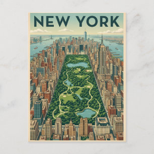 Reisprentbriefkaart New York City Briefkaart