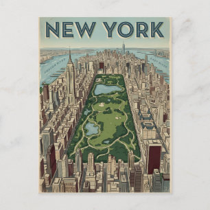 Reisprentbriefkaart New York City Briefkaart