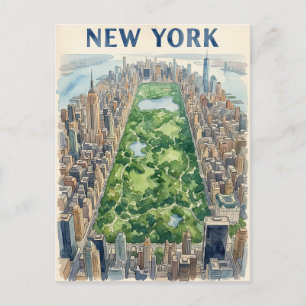 Reisprentbriefkaart New York City Briefkaart