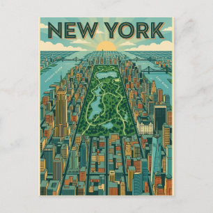 Reisprentbriefkaart New York City Briefkaart