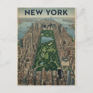 Reisprentbriefkaart New York City Briefkaart