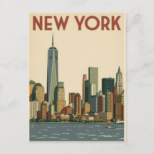 Reisprentbriefkaart New York City Briefkaart